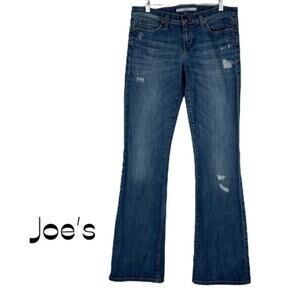 Joe’s Jeans Low Rise Rocker Fit Boho Distressed Flare Jeans